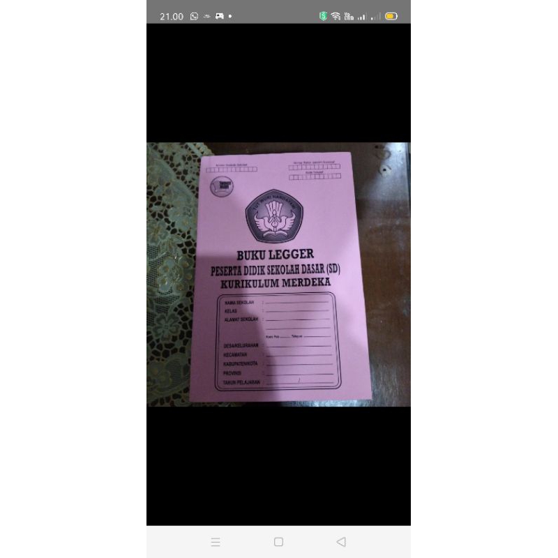 

Buku Legger peserta didik sekolah dasar