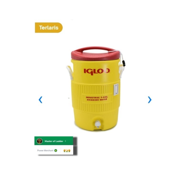 Seat Top Industrial Dispenser Igloo 19 Liter USA