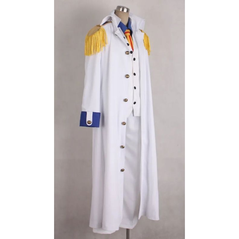 Anime Admiral Aokiji Kuzan Cosplay Costume Marine Costume Hallowen Party Costume