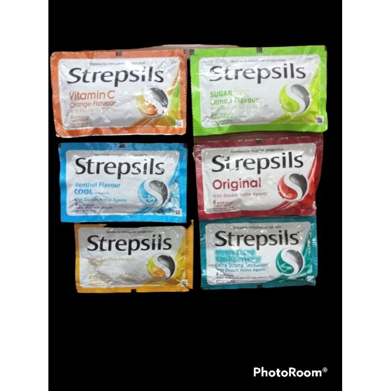 Strepsils 8 Butir /Permen Pelega Tenggorokan