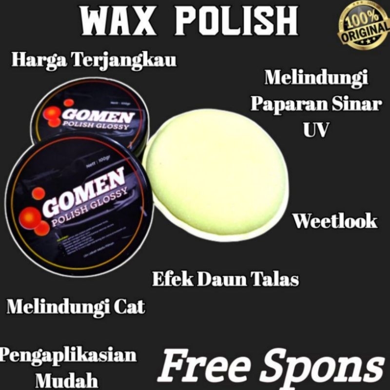 Promo Wax Pengkilap Body Motor Mobil / Carnauba Wax / Beeswax/ cat glossy