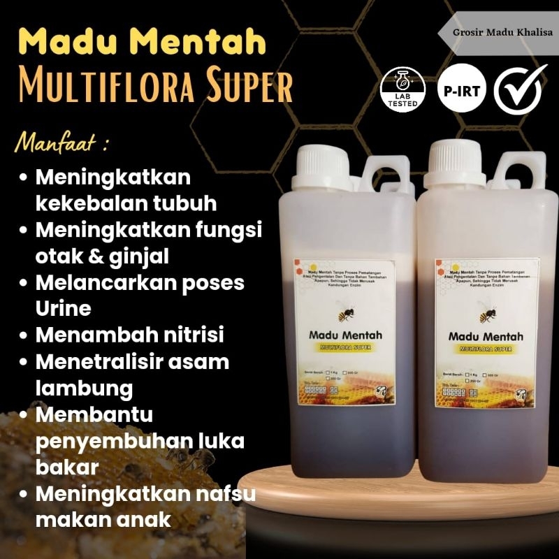 

Madu Murni Multiflora Super 1Kg - Mentah - Asli