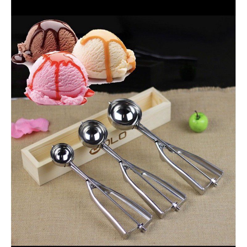 Sendok Eskrim Stainless 4cm 5cm 6cm Sendok Ice Cream Stainless Sendok Es Krim Stainless Ice Cream Scoop