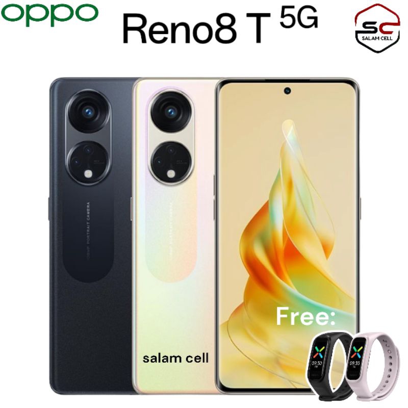 OPPO Reno8 T 5G Ram 8+8/256GB NFC Camera 108MP Original Reno 8T 5G Garansi Resmi