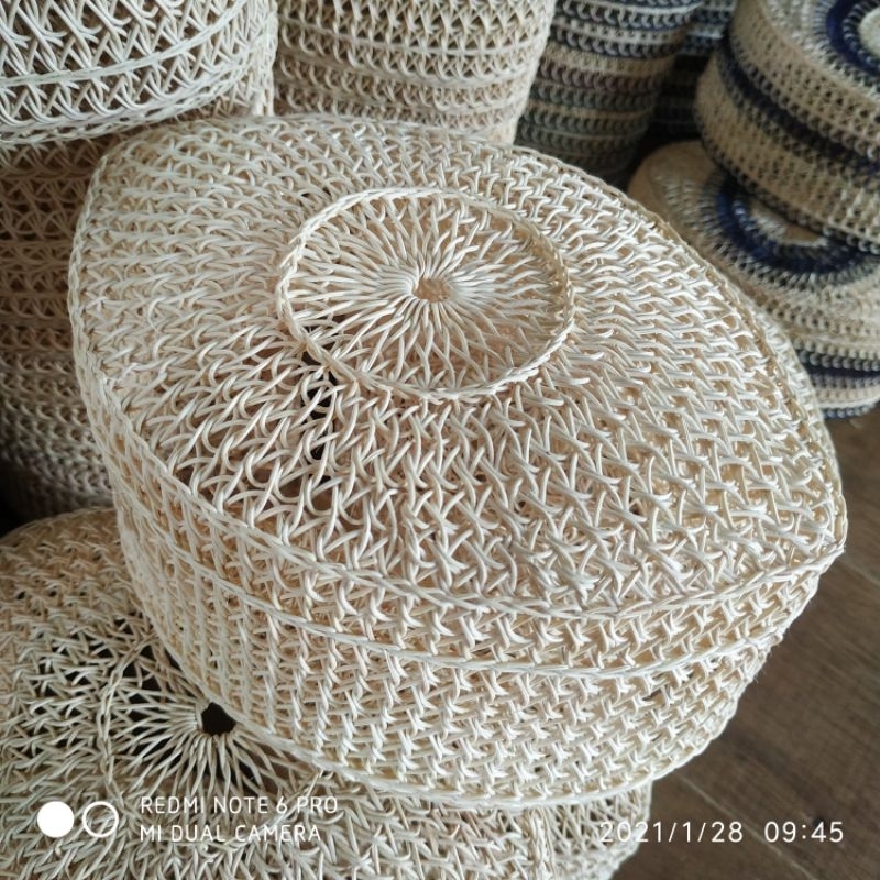 Peci / kopiah / kopyah / songkok peci rotan putih polos kopiah rotan putih polos grosir termurah