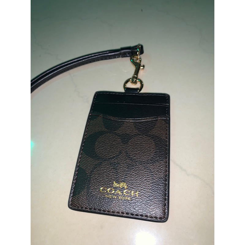Coach Lanyard Id Card Ori Second