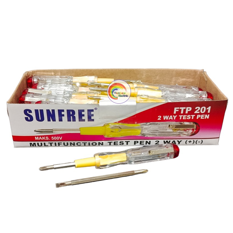 Paket 24 Pcs Obeng Test Pen Listrik Bolak Balik Multifungsi