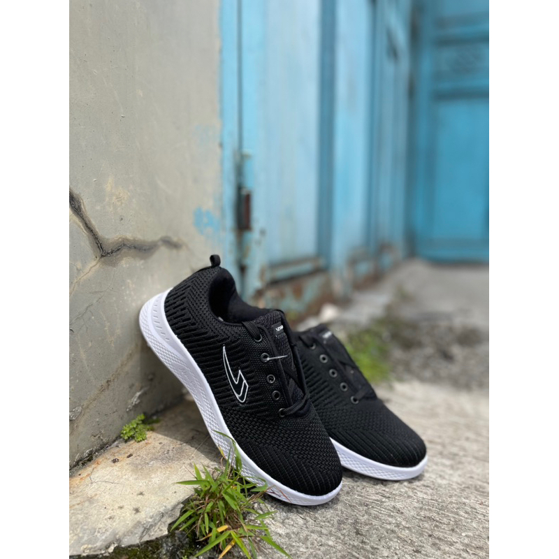 Sepatu New Era Cindy Hitam Putih | Sepatu Sneakers Wanita | Sepatu Sekolah Sport Wanita