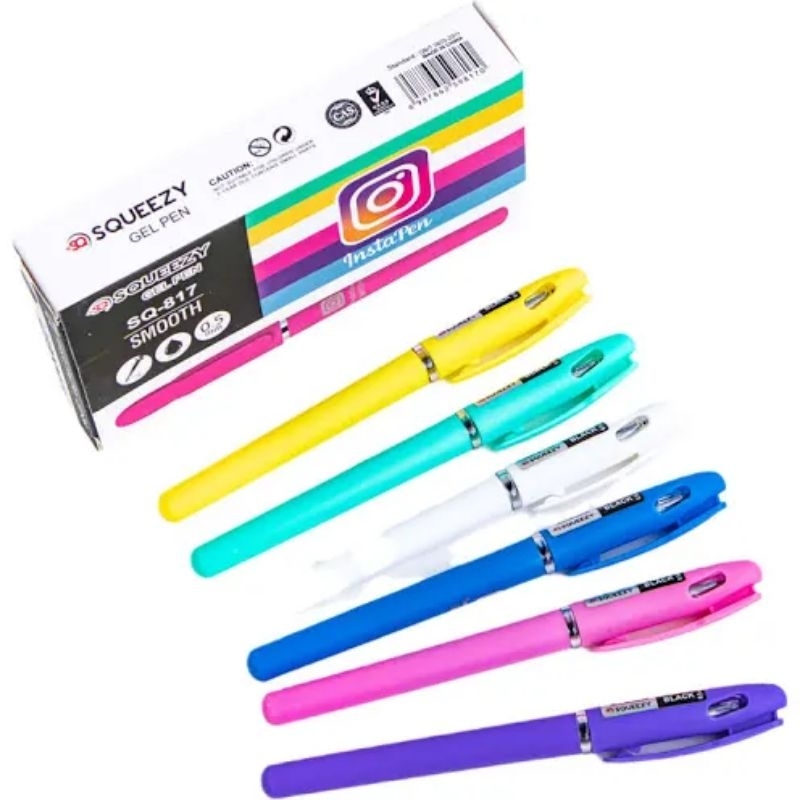 

Pulpen SQUEEZY Instapen Gel Pen 0.5 MM / 0.5 MM / GP-SQ817