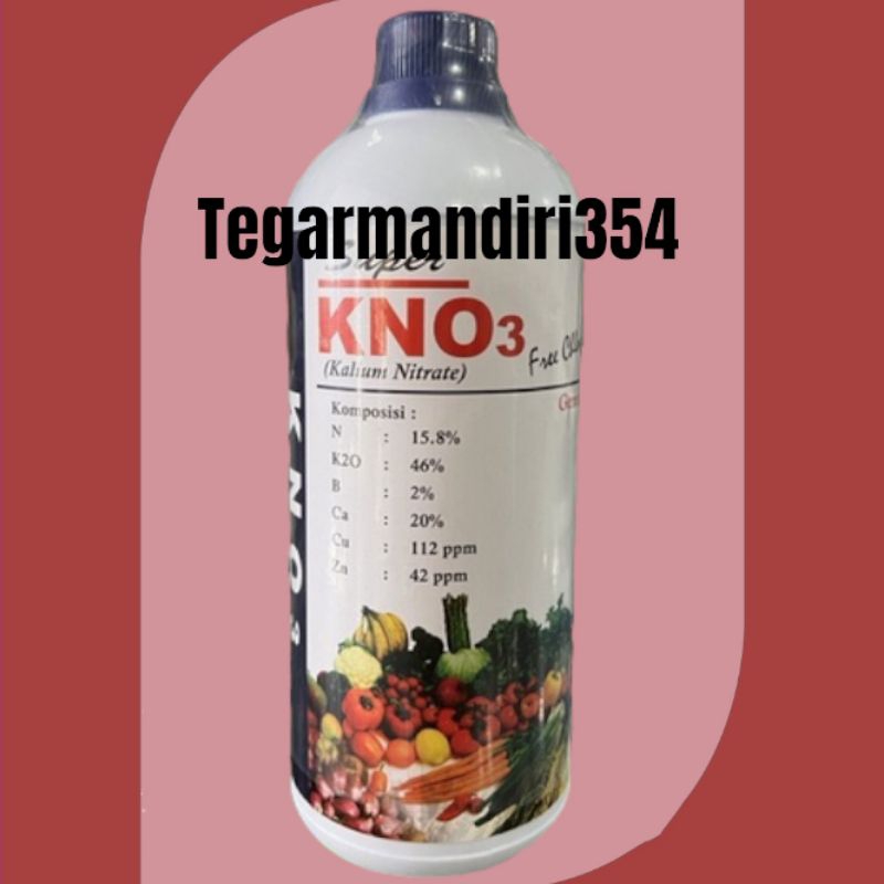 KNO3 PUTIH 1LITER Pupuk nitrate kno3 putih 1liter kno 3 / pupuk KNO 3 bebas chlor super 1000ml