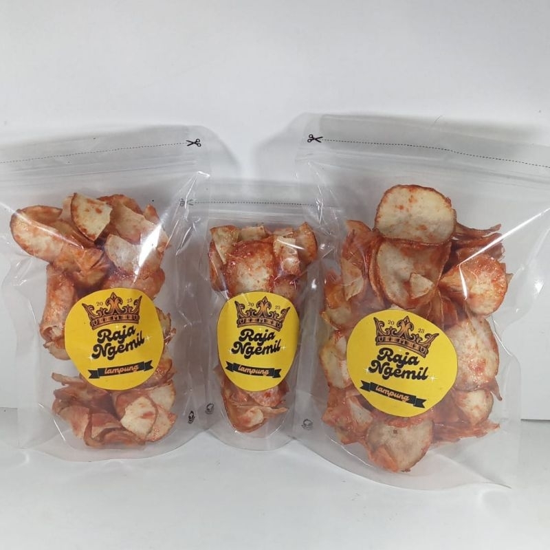 

[COD] Keripik Kripik Singkong Lengket Pedas Manis - 500 gram