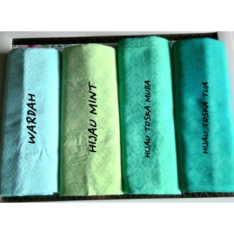 kain dobi pekalongan kain timbul kain dobi warna wardah hijau mint hijau tosca muda hijau tosca tua