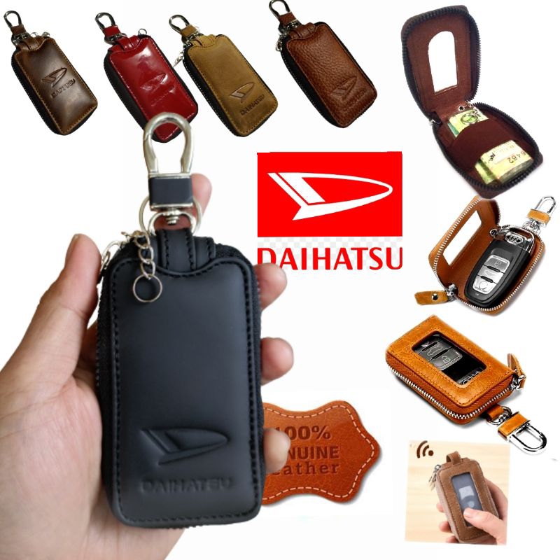 dompet kunci mobil remote keyless dan STNK Daihatsu- gantungan kunci mobil
