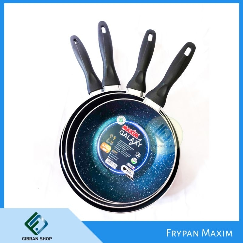 MAXIM Galaxy Non-Stick Fry Pan 20cm 22 cm 24cm 26cm Teflon Wajan Penggorengan Asli Original Premium 