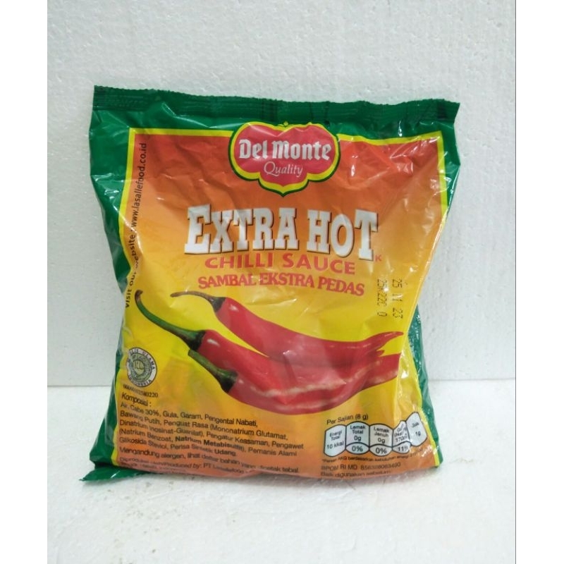 

saus sambal delmonte extra hot isi 24sachet