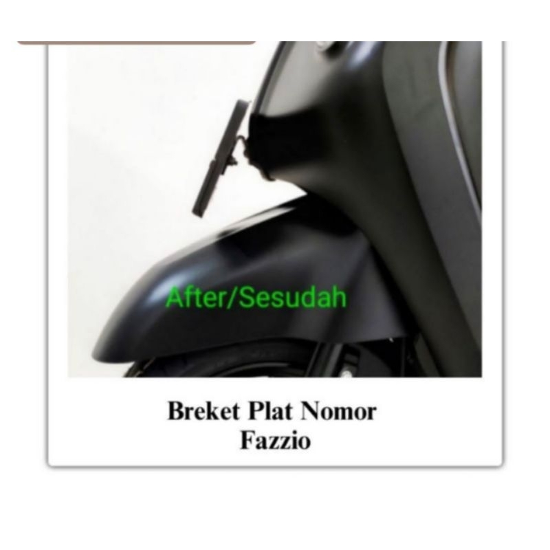 [PROMO] Besi Plat Nomor Depan Fazzio - Breket Dudukan Pelat Tebal Kendaraaan Yamaha(727)