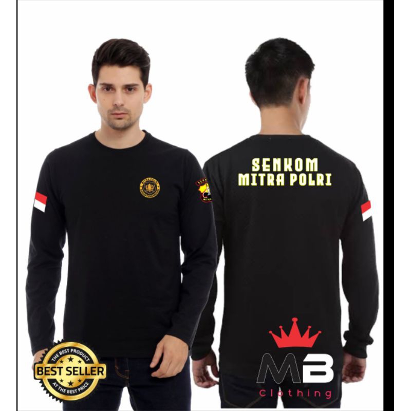 Kaos Senkom Mitra Polri Lengan Panjang / Baju Senkom Mitra Polri / Mitra Polri Senkom Baju / Kaos Ka