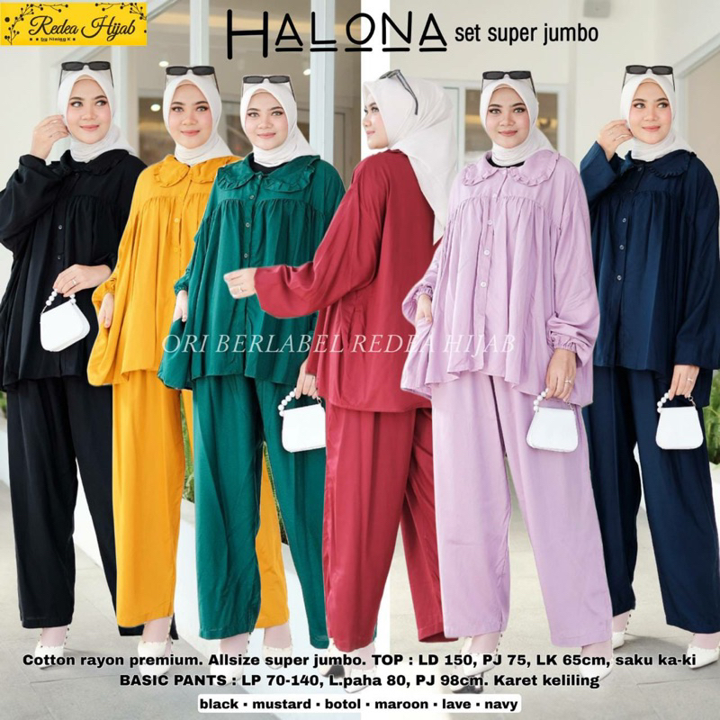 RESTOK setelan tunik jumbo ld 150 setcel jumbo setelan jumbo kekinian setelan jumbo polos / setelan 