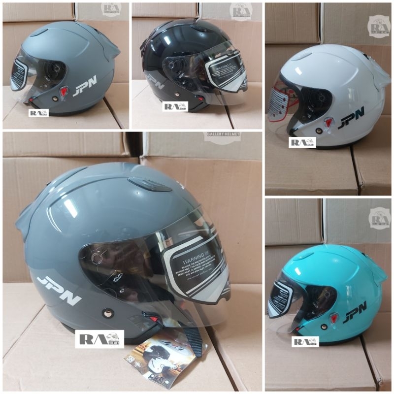 HELM JPN GALAXI SOLID HELM HALF FACE MURAH SNI ORIGINAL JPN