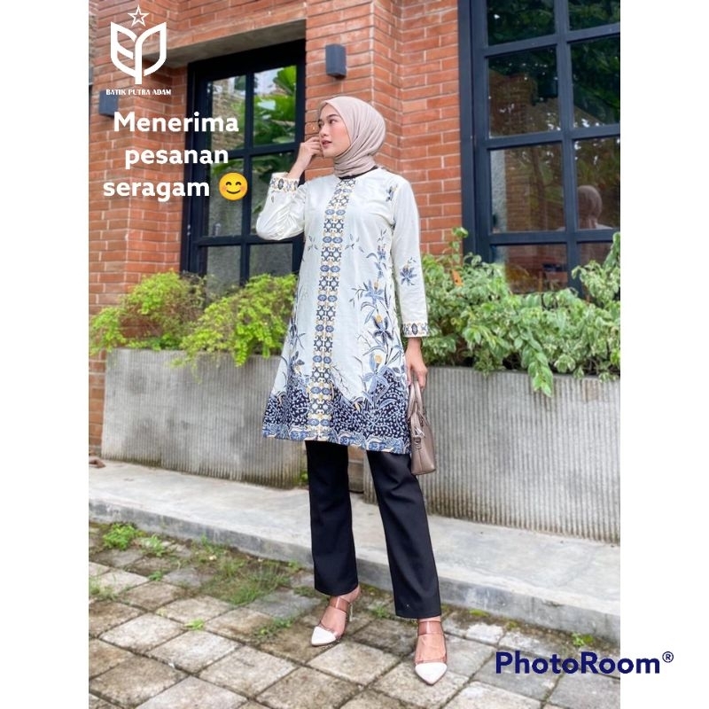 TUNIK BATIK WANITA BUSUI // TUNIK BATIK MODEL TERBARU //TUNIK BATIK MODERN KEKINIAN//ATASAN BATIK WA