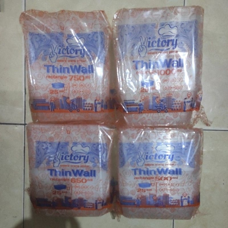 Thinwall Rectangle 500ml / Thinwall Rectangle 650ml / Thinwall Rectangle 750ml / Thinwall Rectangle 