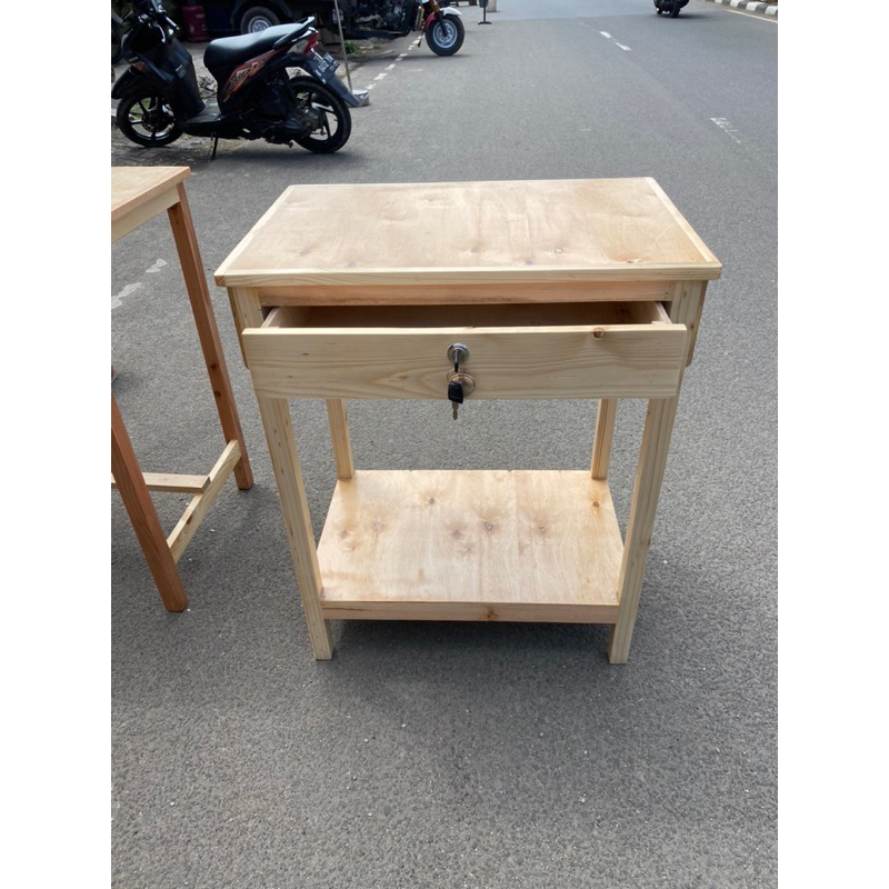 Meja susun dua laci full 60x40x75