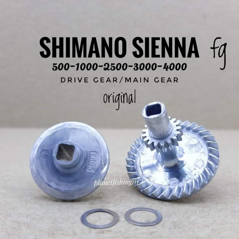drive gear shimano sienna fg 500 1000 2500 3000 4000 / main gear set reel shimano sienna 500 1000 25