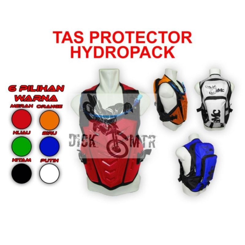 TAS BODY PROTECTOR HYDROPACK BACKPACK PELINDUNG DADA TRAIL SUPERMOTO MOTOCROSS