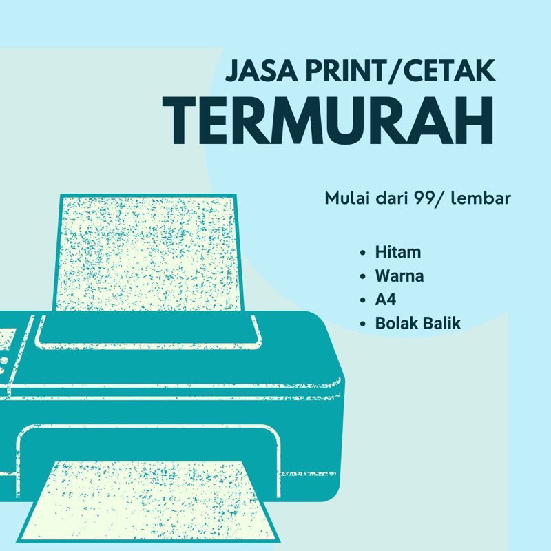 

JASA PRINT/CETAK A4 HVS 80 GSM TERMURAH DI SHOPEE