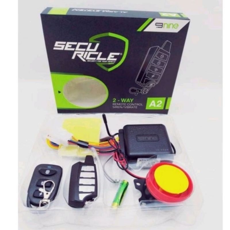 ALARM MOTOR UNIVERSAL ANTI MALING 9NINE A1 A2 + REMOTE DILEY STATER