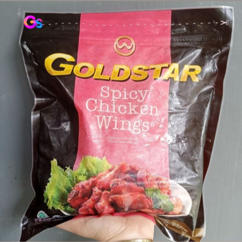 

Goldstar Spicy Chicken Wings 500gr Sayap Ayam Berbumbu (Spicy Wings)