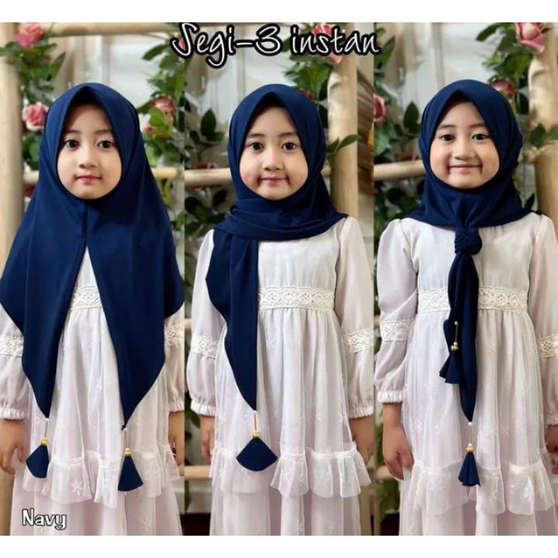 HIJAB ANAK INSTAN SG3 TASEL POMPOM