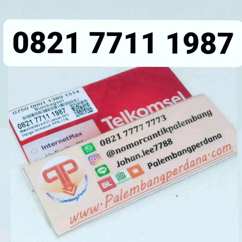 NOMOR CANTIK MURAH  Palembangperdana serian 0821 7711 1987