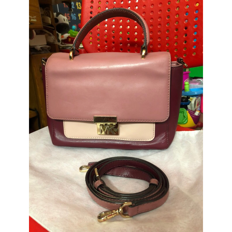 Preloved Michael Kors MK Sling Mullbery Mindy Medium Convertible satchel