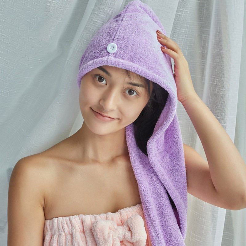 Handuk Keramas Kancing / Handuk Hair Towel