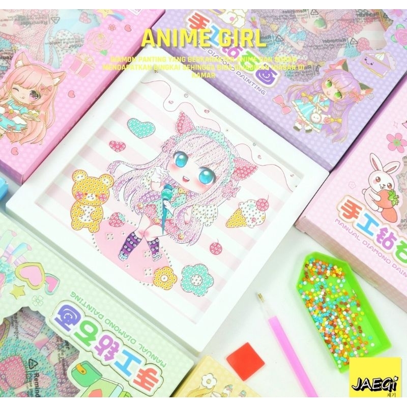 DIY DIAMOND PAINTING ANIME GIRL SERIES + BINGKAI 17CM X 17CM