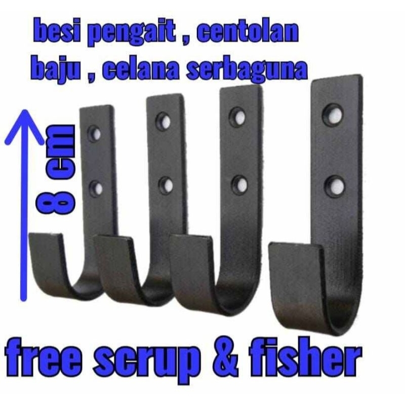 PENGAIT CENTOLAN BAJU / BESI HOOK PENGAIT GANTUNGAN SERBAGUNA