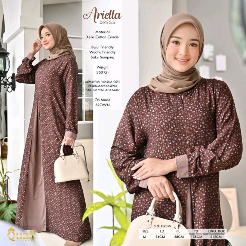 [NEW] ARIELLA DRESS ORI QUAIL HIJAB