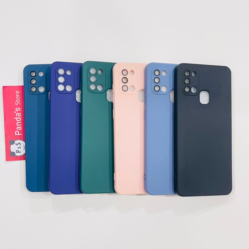 Case Samsung A21s Lenspro Makaron Full Color Softcase Pro Lensa