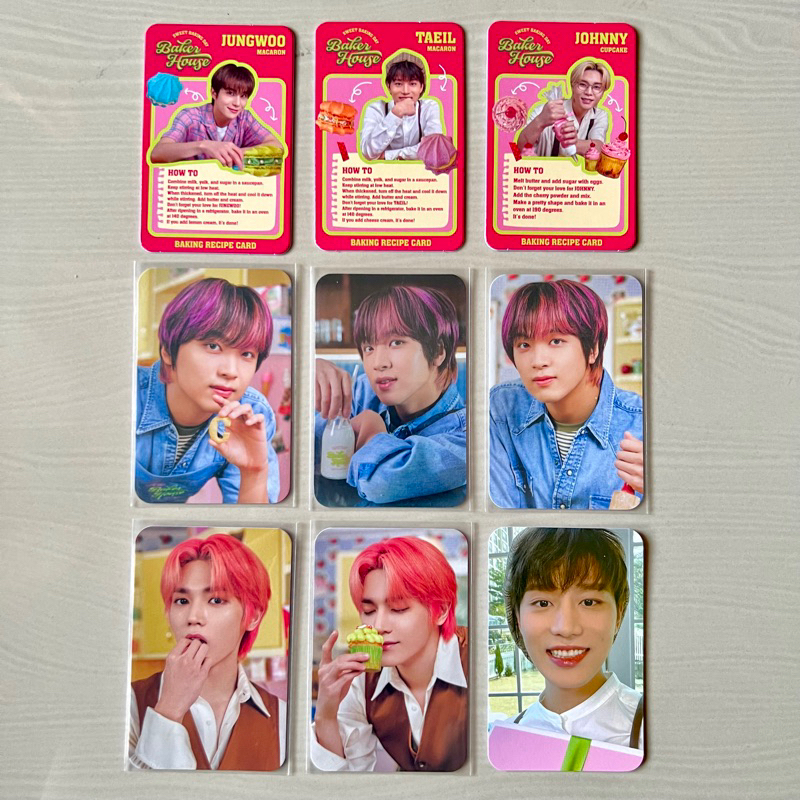 (READY BISA COD) PC SHARING MD BAKER HOUSE NCT 127 RANDOM RECIPE CARD SELFIE SELCA CONCEPT JUNGWOO M