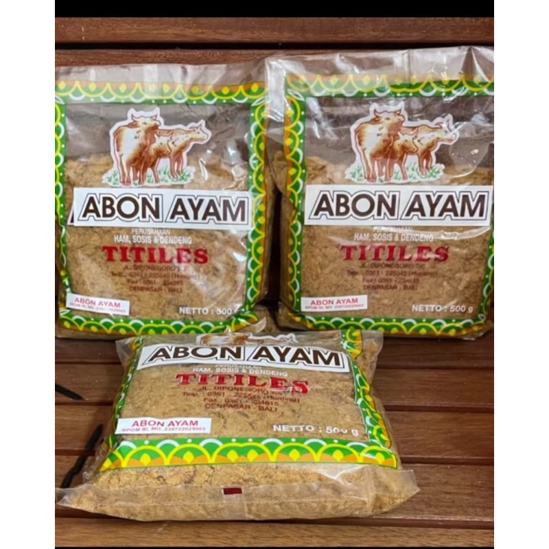 

ABON AYAM TITILIES 500G