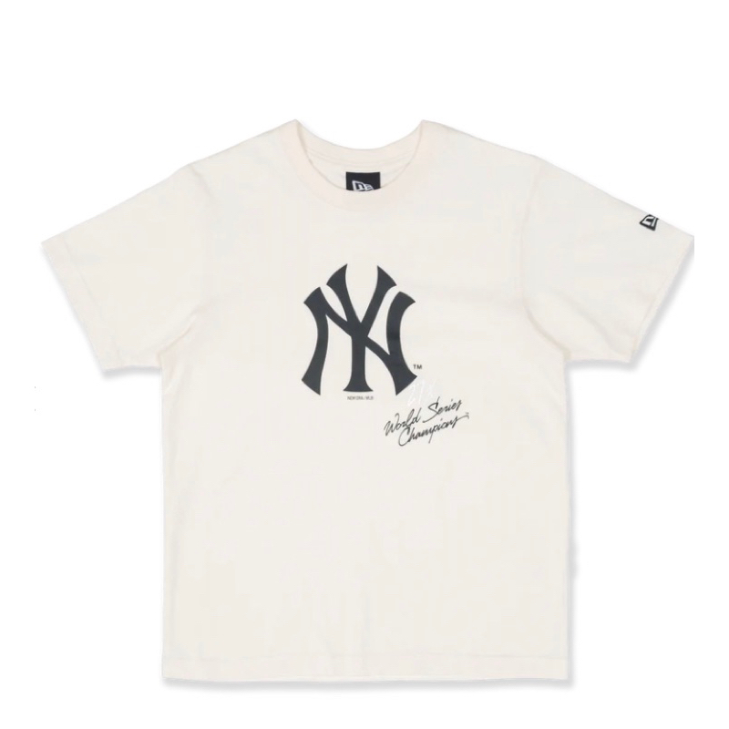 t shirt baju wanita women newera ss tee mlb women neyyan newyork yankees ivory