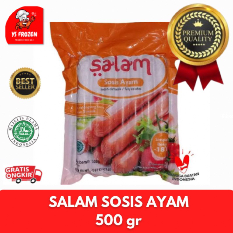 

Salam Sosis Ayam 500gr / YS Frozen Food Palembang / Frozen Food Murah