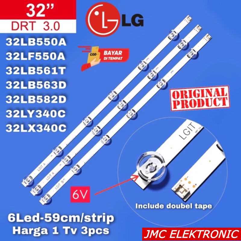 BACKLIGHT TV LG 32LB550A 32LF550A 32LB561T 32LB563D 32LB582D 32LY340C 32LX340C 32LB550 32LF550 32LB561 32LB563 32LB582 32LB