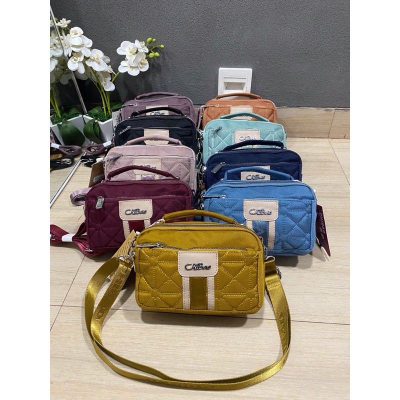 Tas selempang wanita tas chibao L6756 kanvas