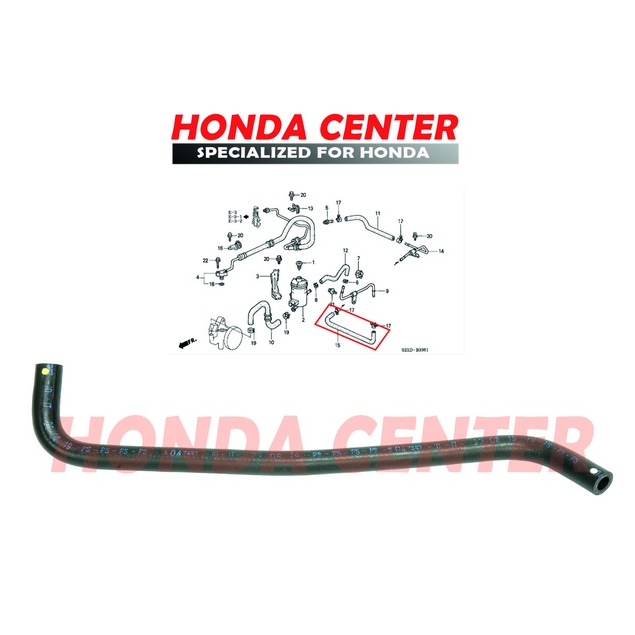 selang slang hose return balik power stering steering honda civic ferio crv old gen1 1996 1997 1998 1999 2000 2001 53739-S04