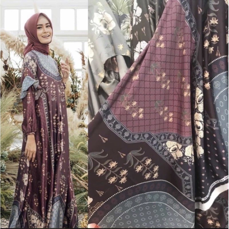 Bahan Kain Maxmara Lux Motif Salju Terbaru Grade A ,Terbaru