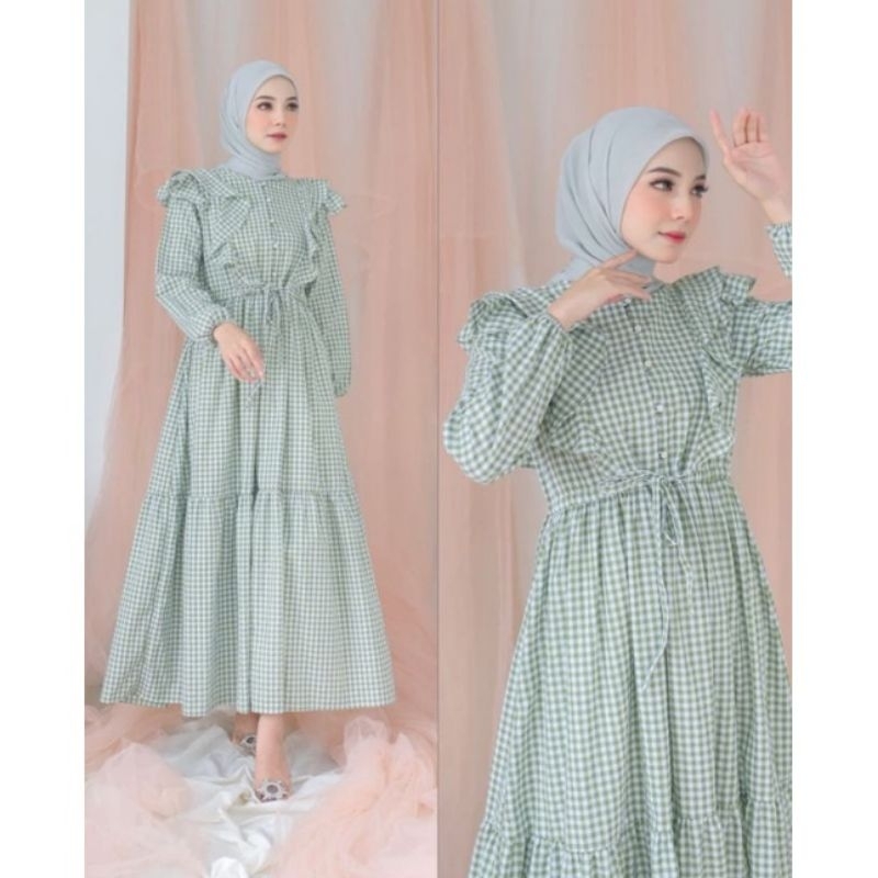 BUTIK CHLARIS LUNARA DRESS MINT