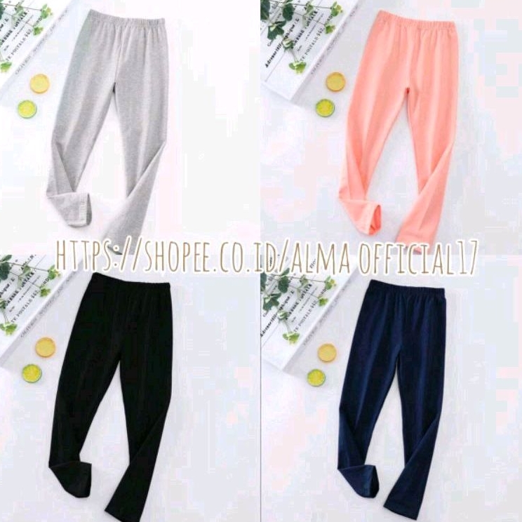 Celana Legging Anak Panjang Usia 1-13 Tahun Bahan Spandex