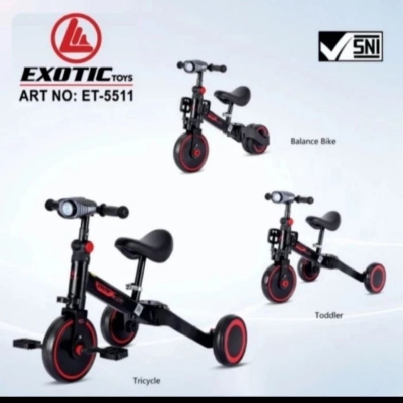 Balance Bike / Push Bike / Sepeda Keseimbangan Exotic ET-5511